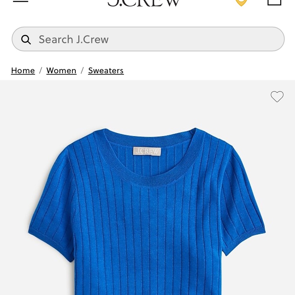 J. Crew Blue Crew Neck Sweater